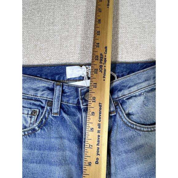 NWT Boyish by Her Women’s 26 Blue Billy Taxi Driver Raw Hem Tapered Jeans Casual - Picture 7 of 10